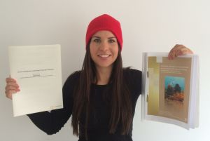 Pernille with her final report