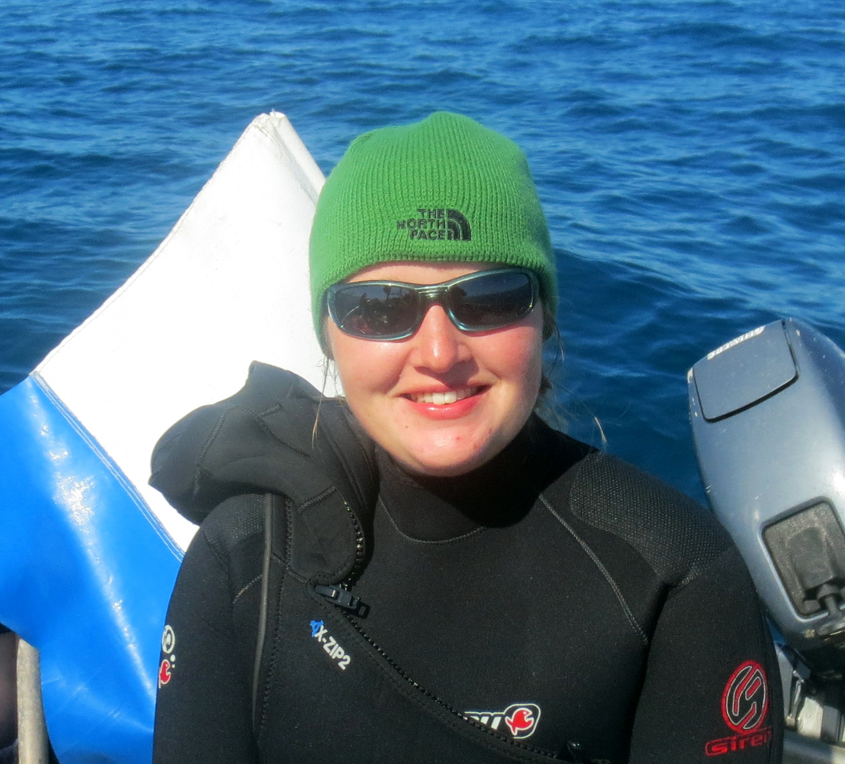 Sandra Straub green beanie