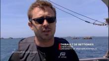Thibaut talking kelps on 'des racines et des ailes'