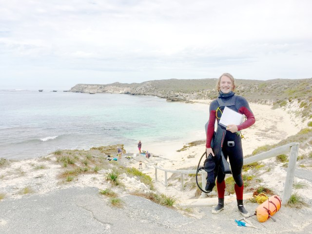 Claude Spencer in the field